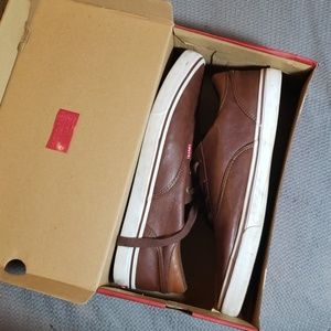 LEVI'S ETHAN NAPPA UL BROWN/TAN SHOES